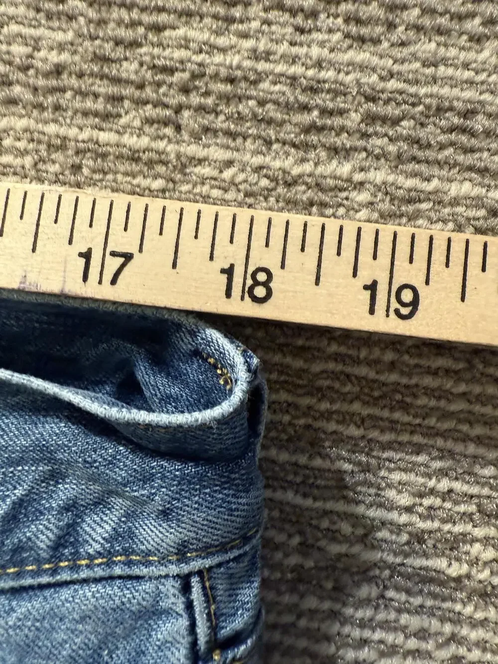 Polo Ralph Lauren Jeans Mens 35x30 Light Wash Hampton Relaxed Straight Denim